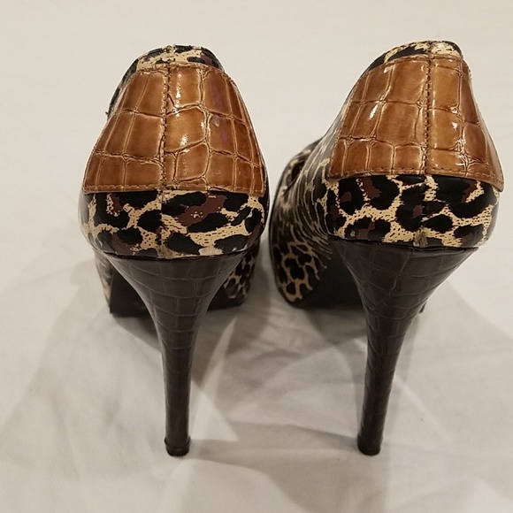 Leopard Heels size 10 Qupid brand - Picture 5 of 7